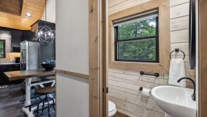 Two Bedroom Gatlinburg Cabin Vacation Rental near Rocky Top Sports World and Downtown Gatlinburg Once in a Blue Moon