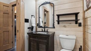 Two Bedroom Gatlinburg Cabin Vacation Rental near Rocky Top Sports World and Downtown Gatlinburg Once in a Blue Moon