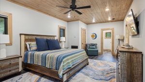 Two Bedroom Gatlinburg Cabin Vacation Rental near Rocky Top Sports World and Downtown Gatlinburg Once in a Blue Moon