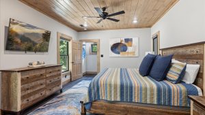 Two Bedroom Gatlinburg Cabin Vacation Rental near Rocky Top Sports World and Downtown Gatlinburg Once in a Blue Moon