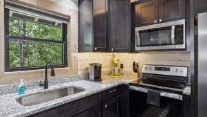 Two Bedroom Gatlinburg Cabin Vacation Rental near Rocky Top Sports World and Downtown Gatlinburg Once in a Blue Moon