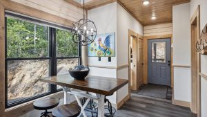 Two Bedroom Gatlinburg Cabin Vacation Rental near Rocky Top Sports World and Downtown Gatlinburg Once in a Blue Moon