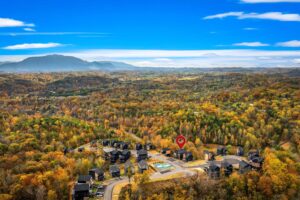 Lodges at Reedmont Starry Night Four Bedroom Vacation Rentals near Dollywood Smoky Mountains Sleeps 12 Game Room Mountain Views Hot Tub