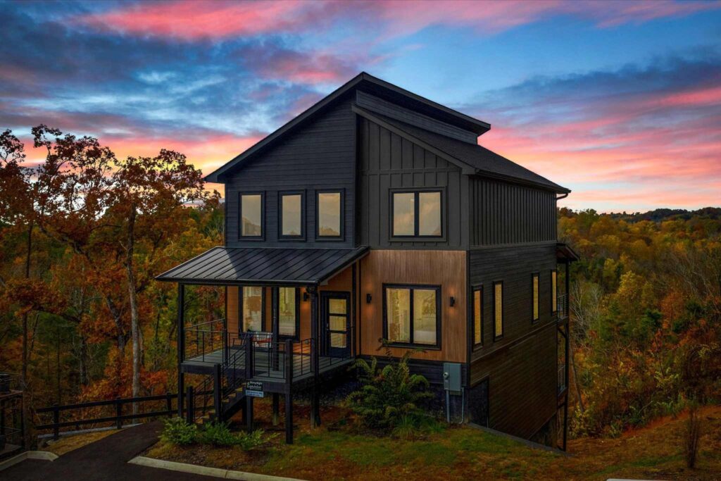 Lodges at Reedmont Starry Night Four Bedroom Vacation Rentals near Dollywood Smoky Mountains Sleeps 12 Game Room Mountain Views Hot Tub