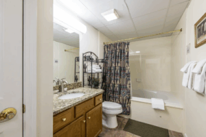 Whispering Pines Condo 251 One Bedroom Top Floor Downtown Pigeon Forge Balcony View