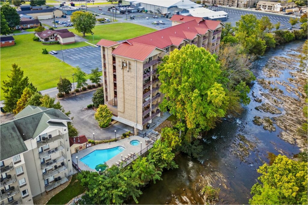 Cedar Lodge Condos on the River Pigeon Forge Two and Three Bedroom Vacation Rentals Near Dollywood
