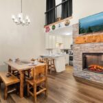 Downtown Gatlinburg Condo Baskins Creek 403 Sleeps 8-Covered Parking-Summer Pool Access